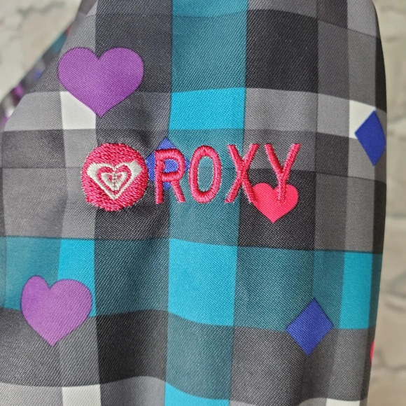 Roxy Sweet Pea One Piece Snowsuit Size  9M NWT Pink Plaid - Picture 11 of 16